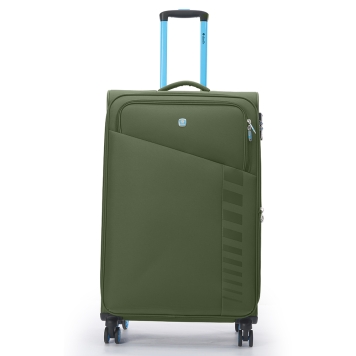 Βαλίτσα υφασμάτινη Μεγάλη DIELLE 30/70 79x48x31/34 cm Πράσινο